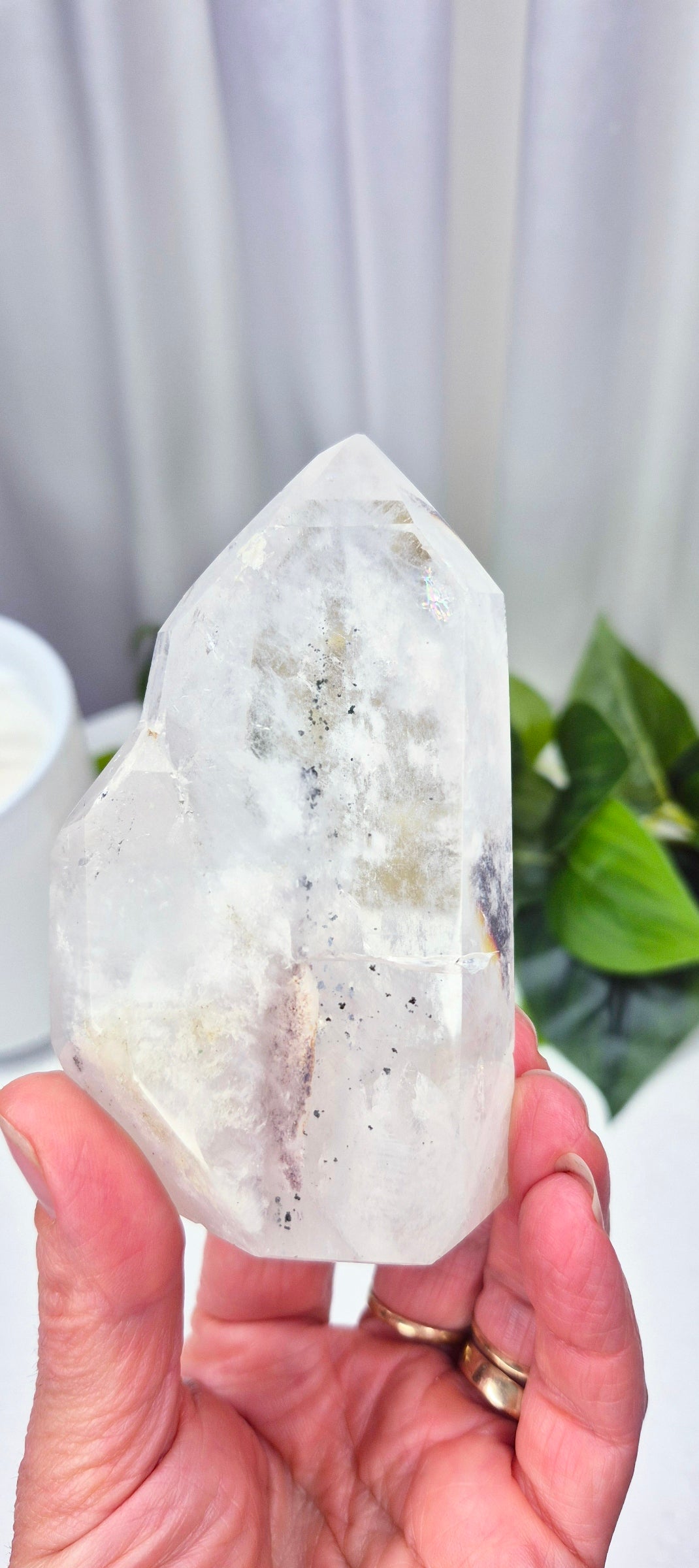 Madagascan Included Quartz Twin Flame #E