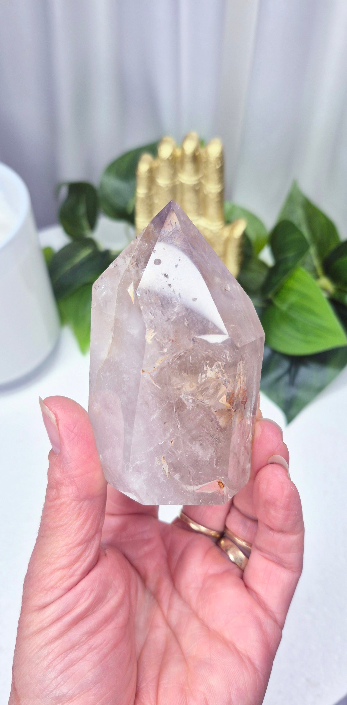 Madagascan Included Smoky Quartz Point #G