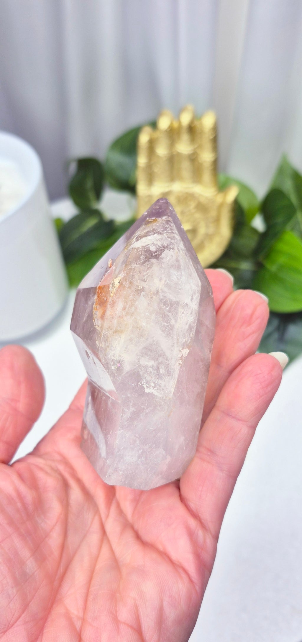 Madagascan Included Smoky Quartz Point #G