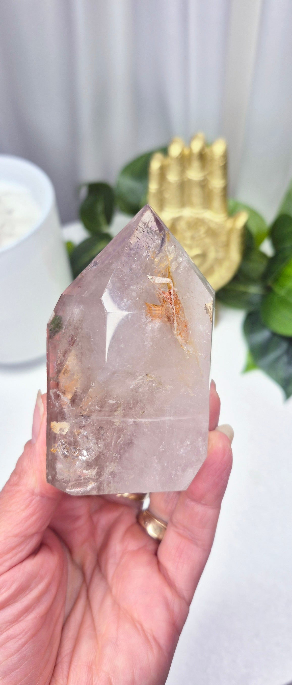 Madagascan Included Smoky Quartz Point #G