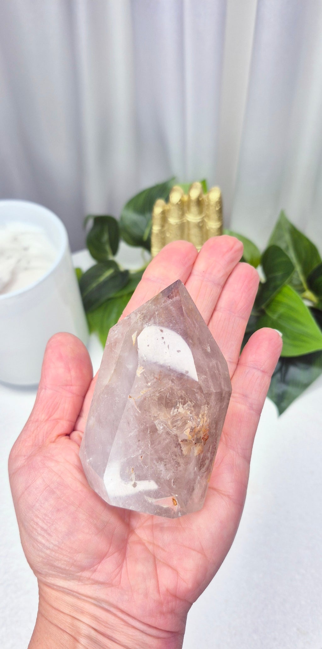 Madagascan Included Smoky Quartz Point #G