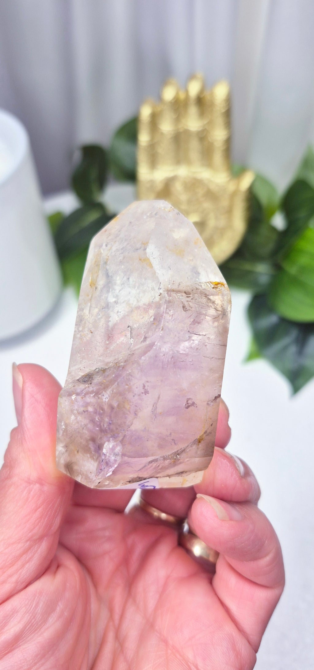 Madagascan Included Quartz Point with Amethyst/Golden Healer #I