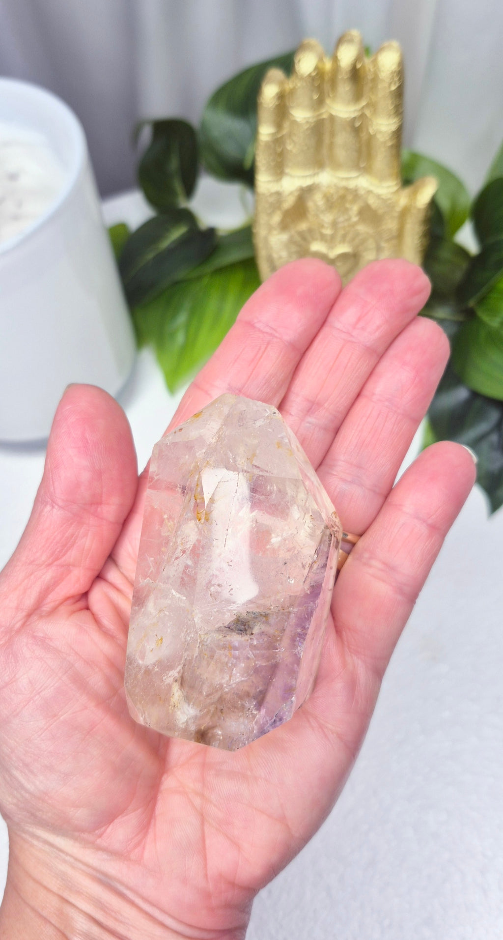 Madagascan Included Quartz Point with Amethyst/Golden Healer #I