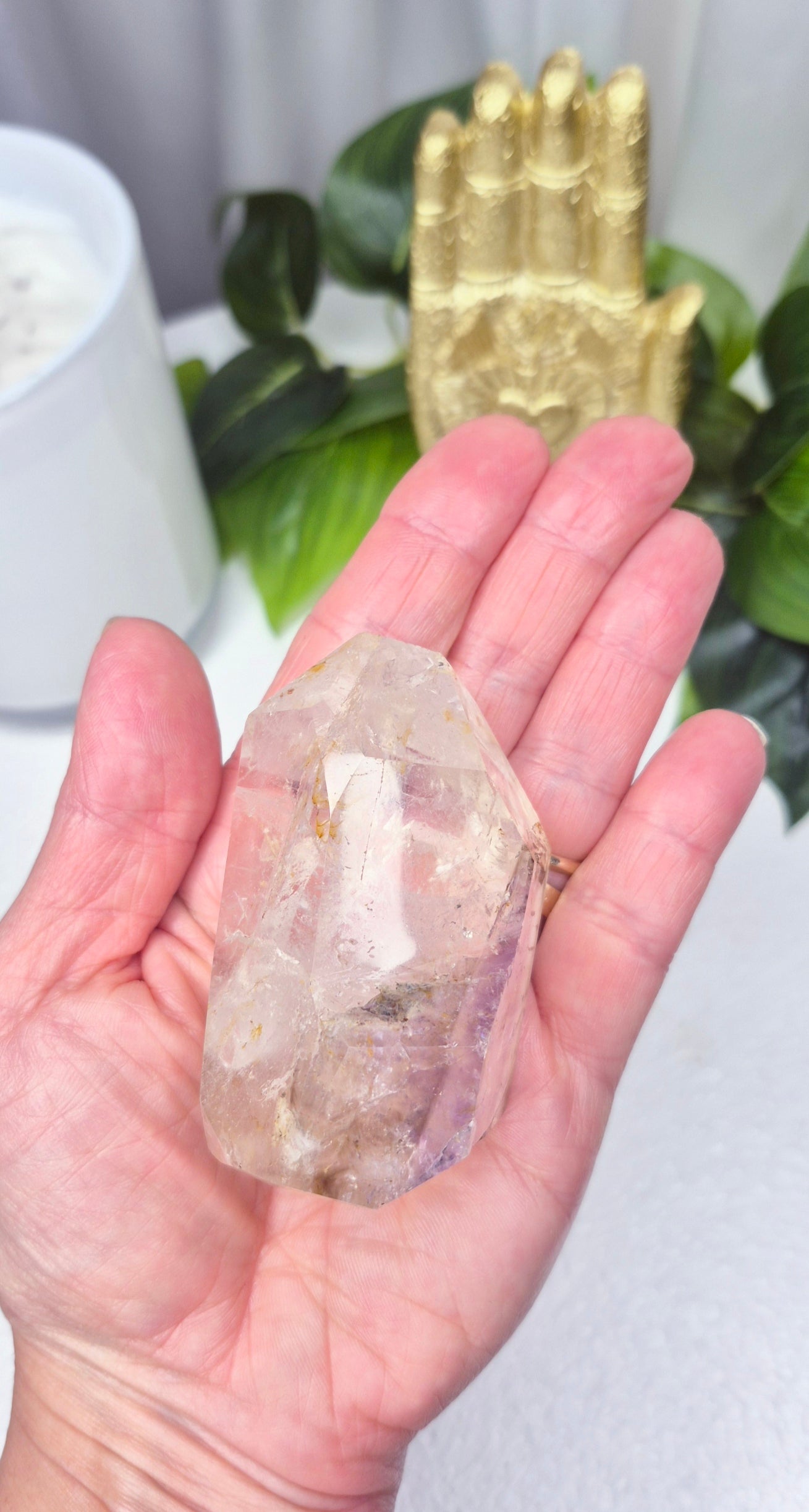 Madagascan Included Quartz Point with Amethyst/Golden Healer #I