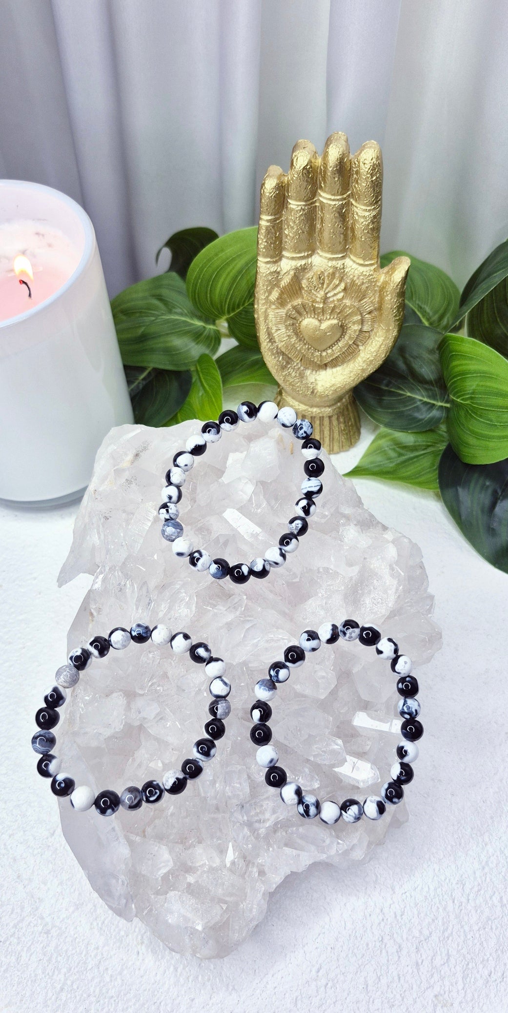Orcha Agate Beaded Bracelet