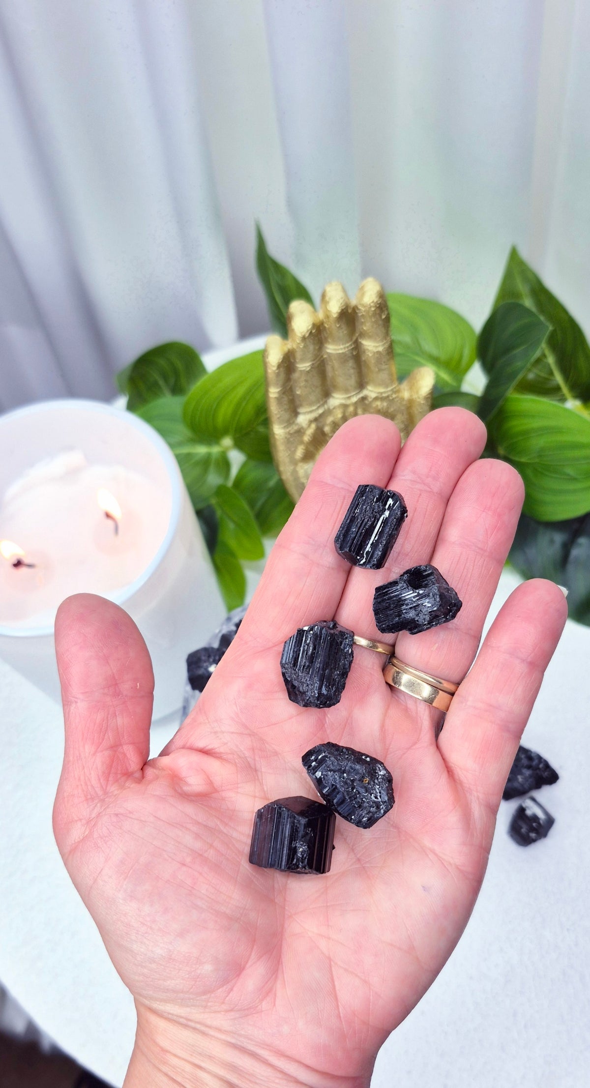 Black Tourmaline Raw Pieces (Mini)