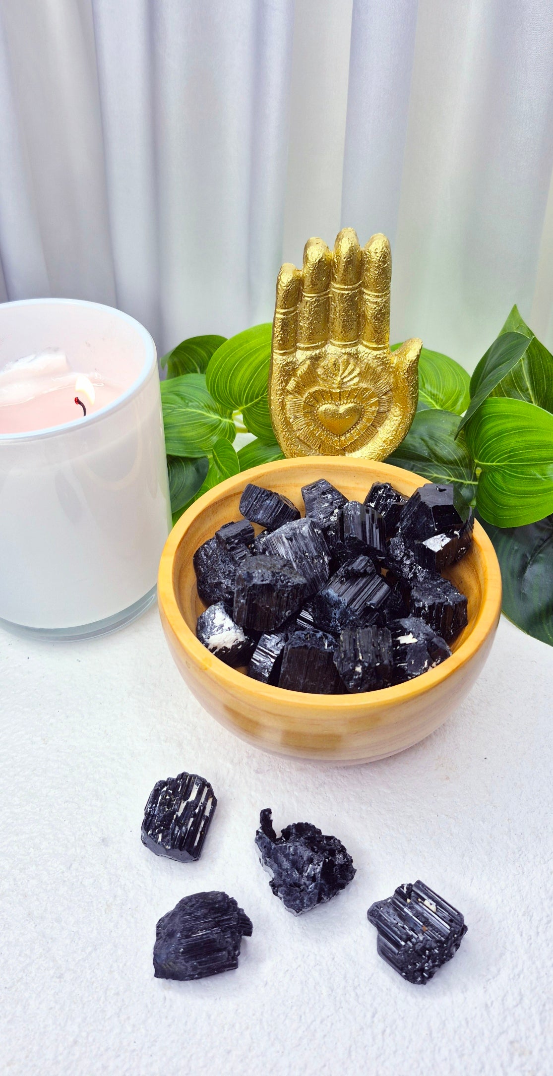 Black Tourmaline Raw Pieces (Small)