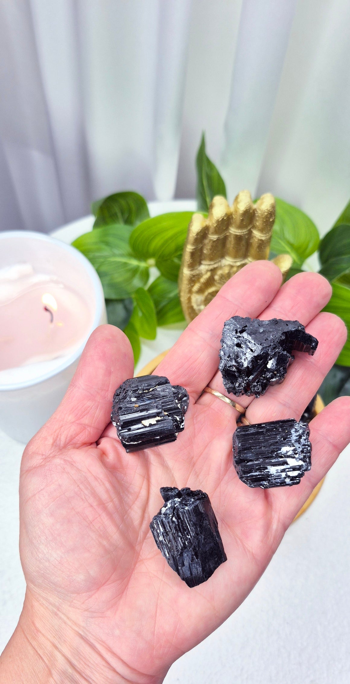 Black Tourmaline Raw Pieces (Small)