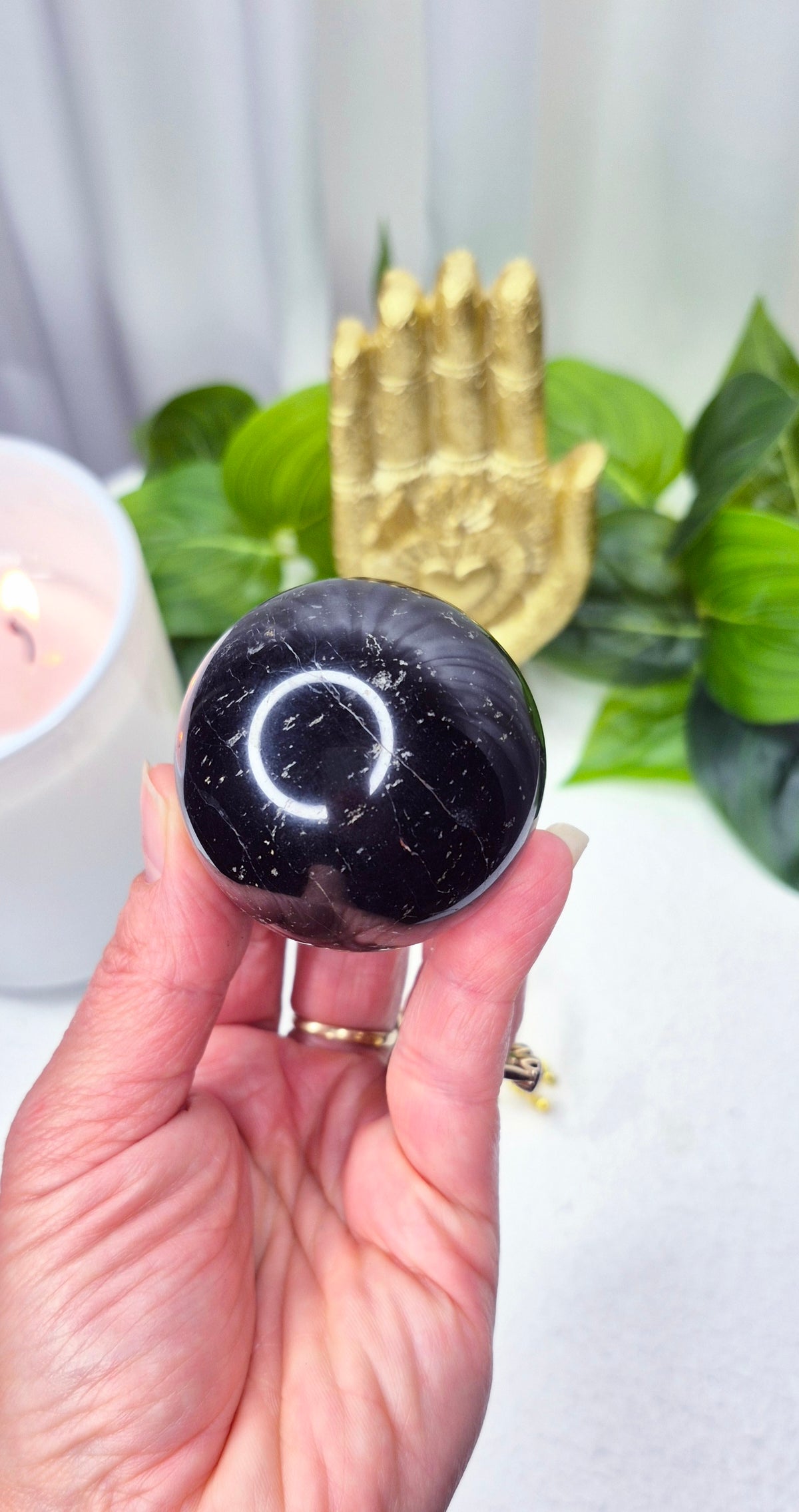 Black Tourmaline Sphere