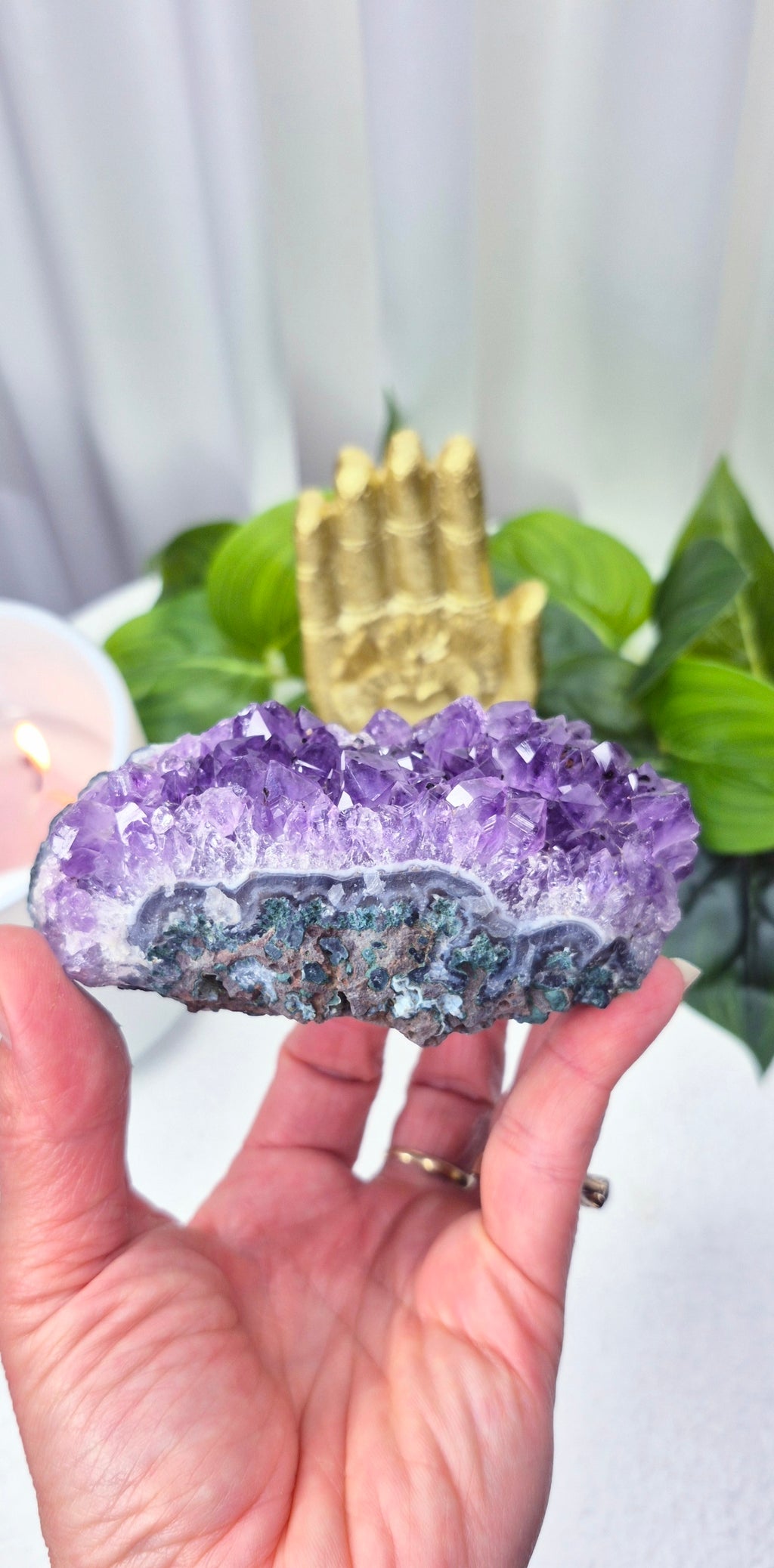 Raw Brazilian Amethyst Cluster #C