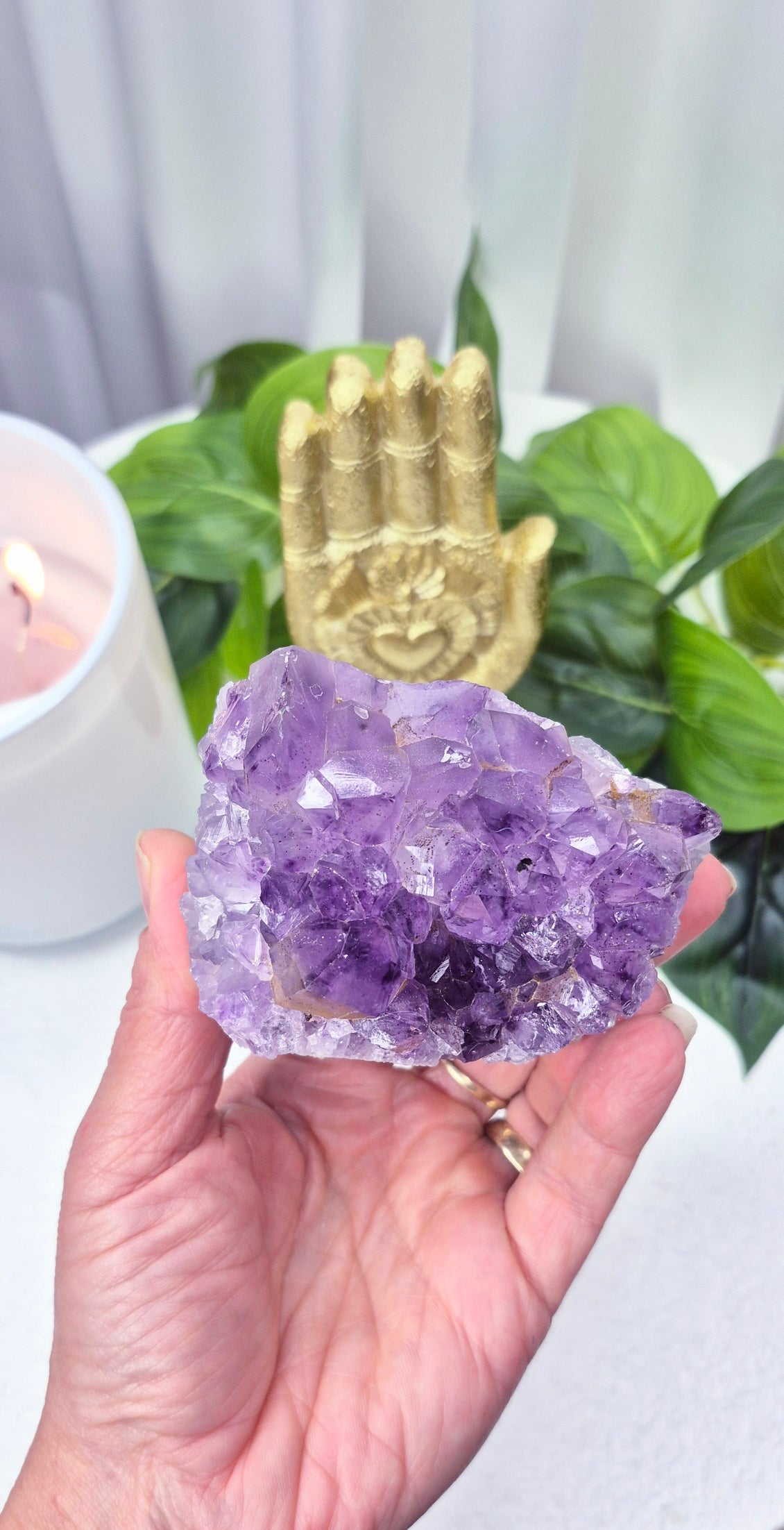 Raw Brazilian Amethyst Cluster #D