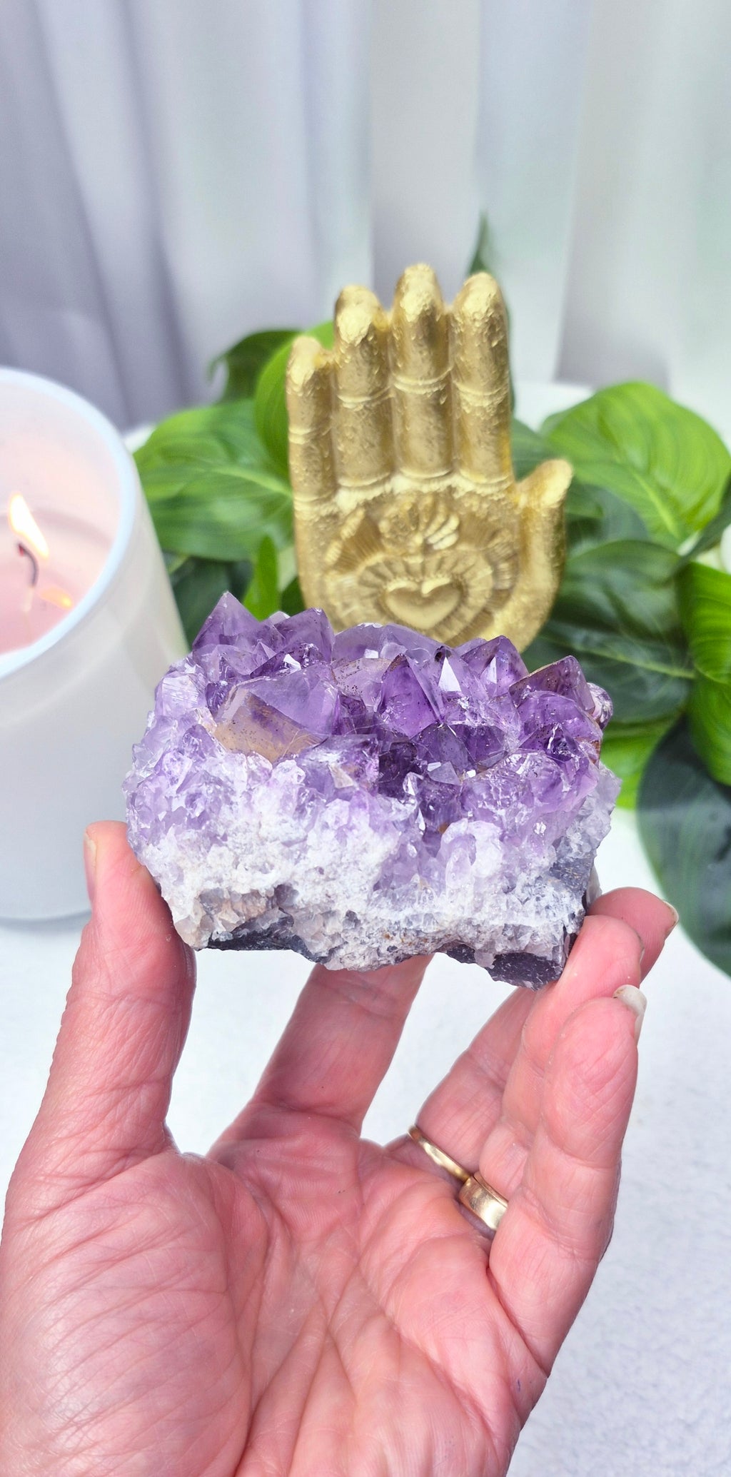 Raw Brazilian Amethyst Cluster #D
