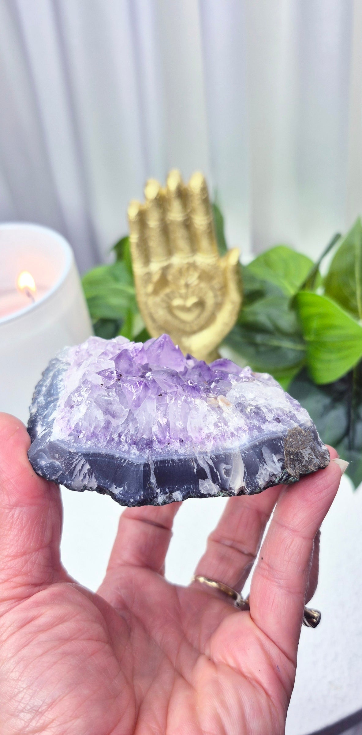 Raw Brazilian Amethyst Cluster #F