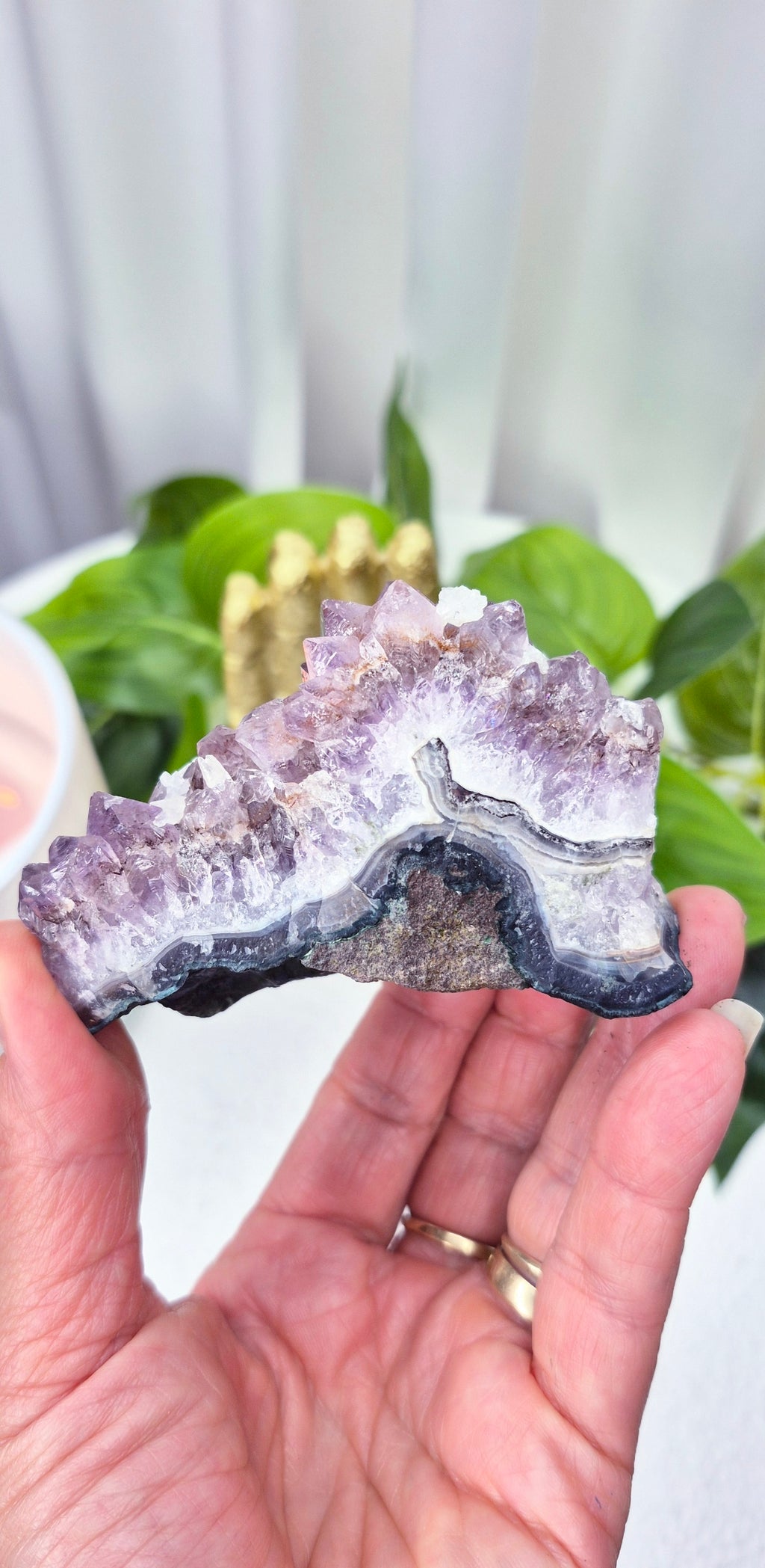 Raw Brazilian Amethyst Cluster #H