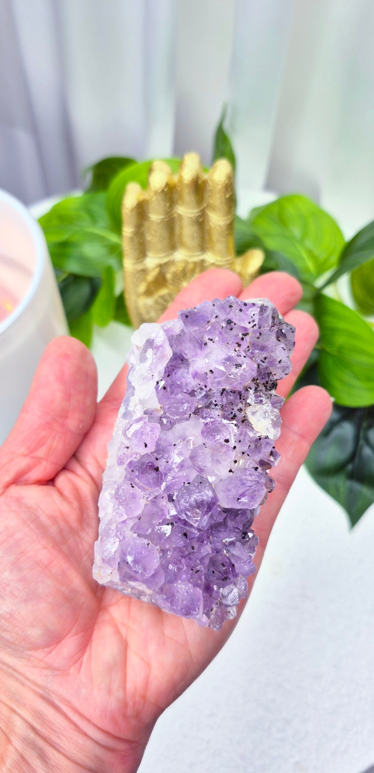 Raw Brazilian Amethyst Cluster #J