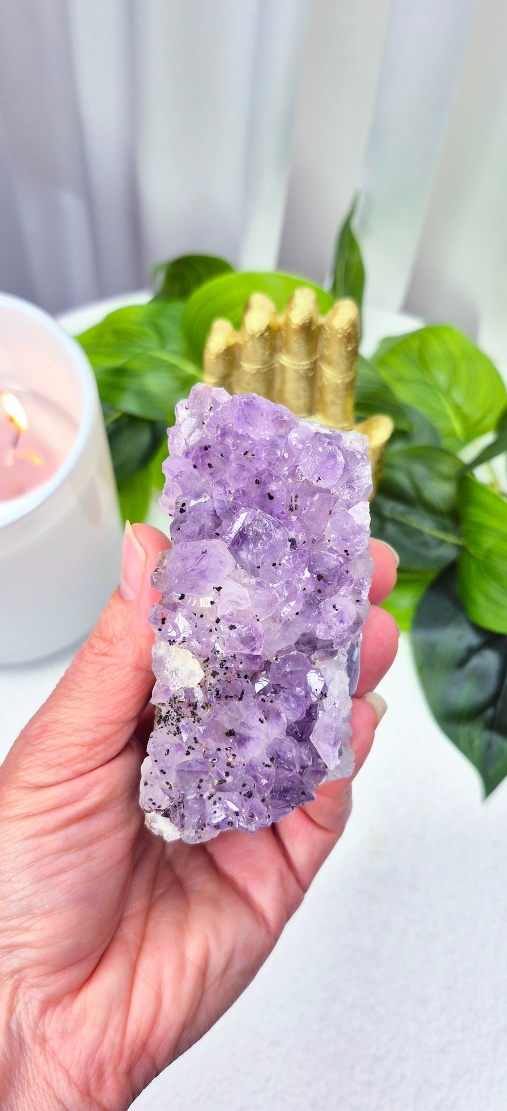 Raw Brazilian Amethyst Cluster #J