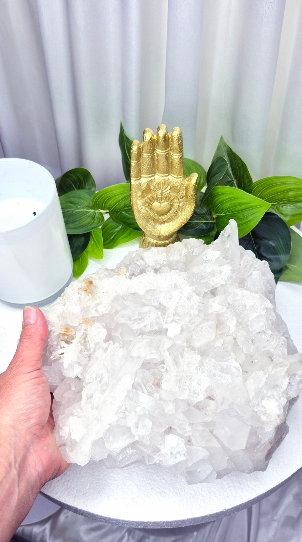 Statement Piece A Grade Clear Quartz Cluster X Large