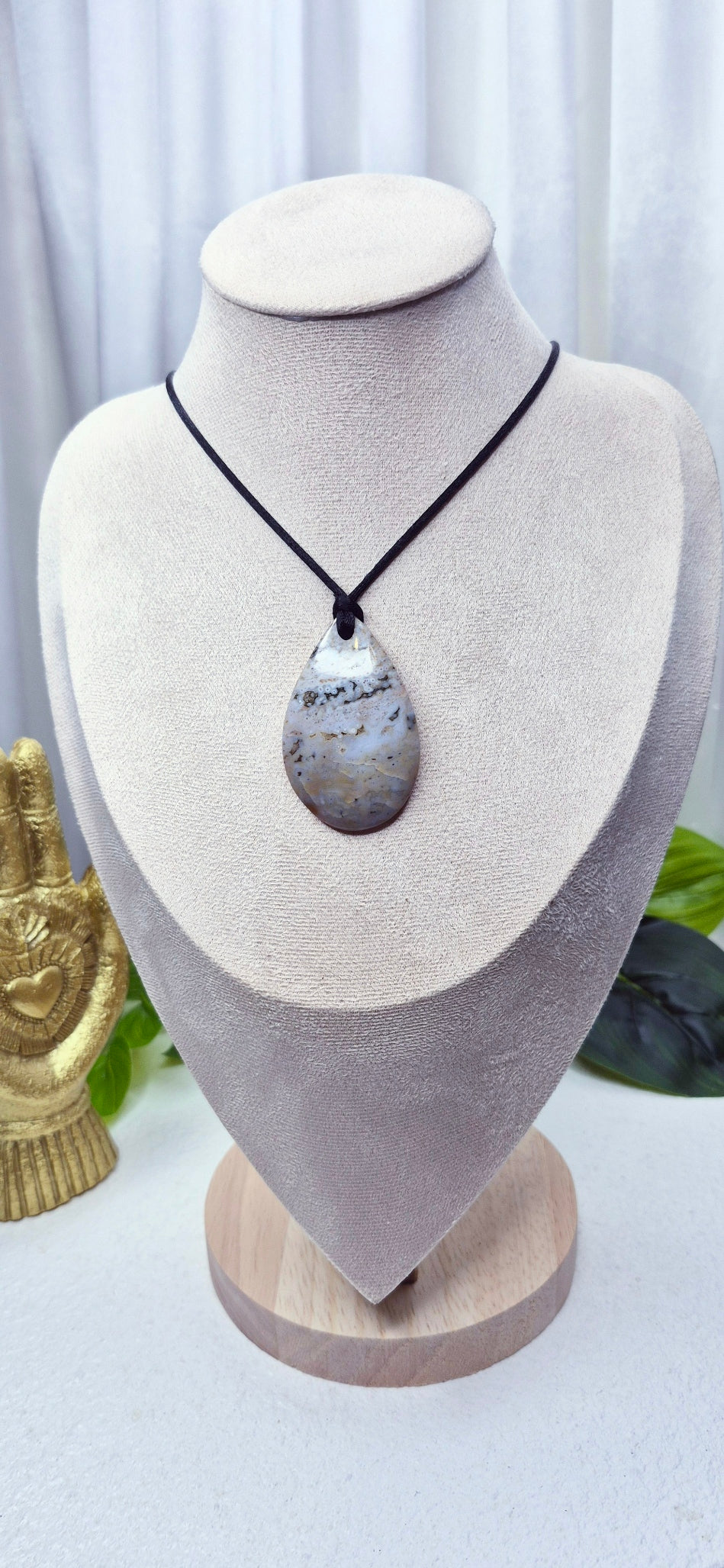 Ocean Jasper Teardrop Pendant #A