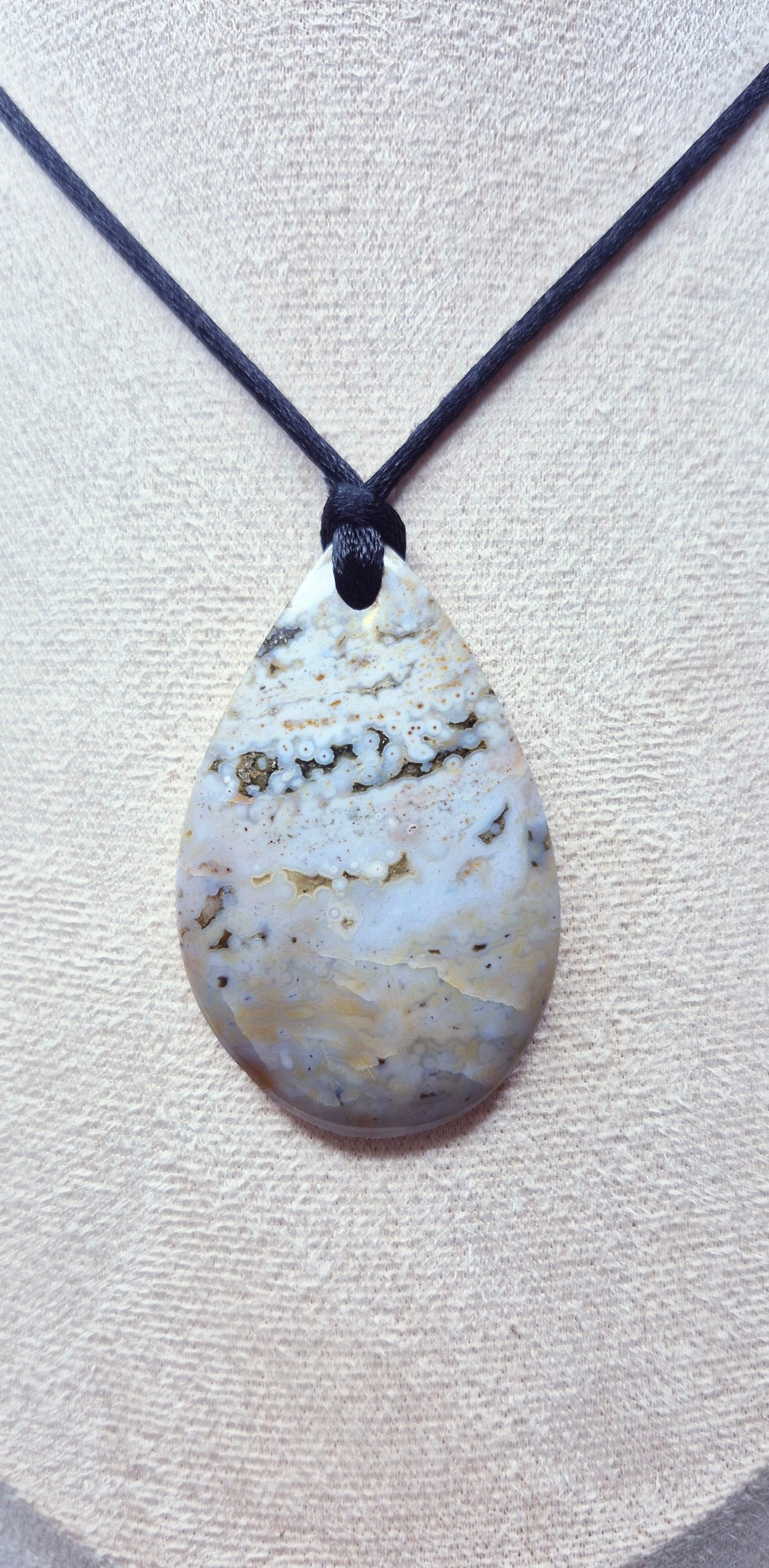 Ocean Jasper Teardrop Pendant #A