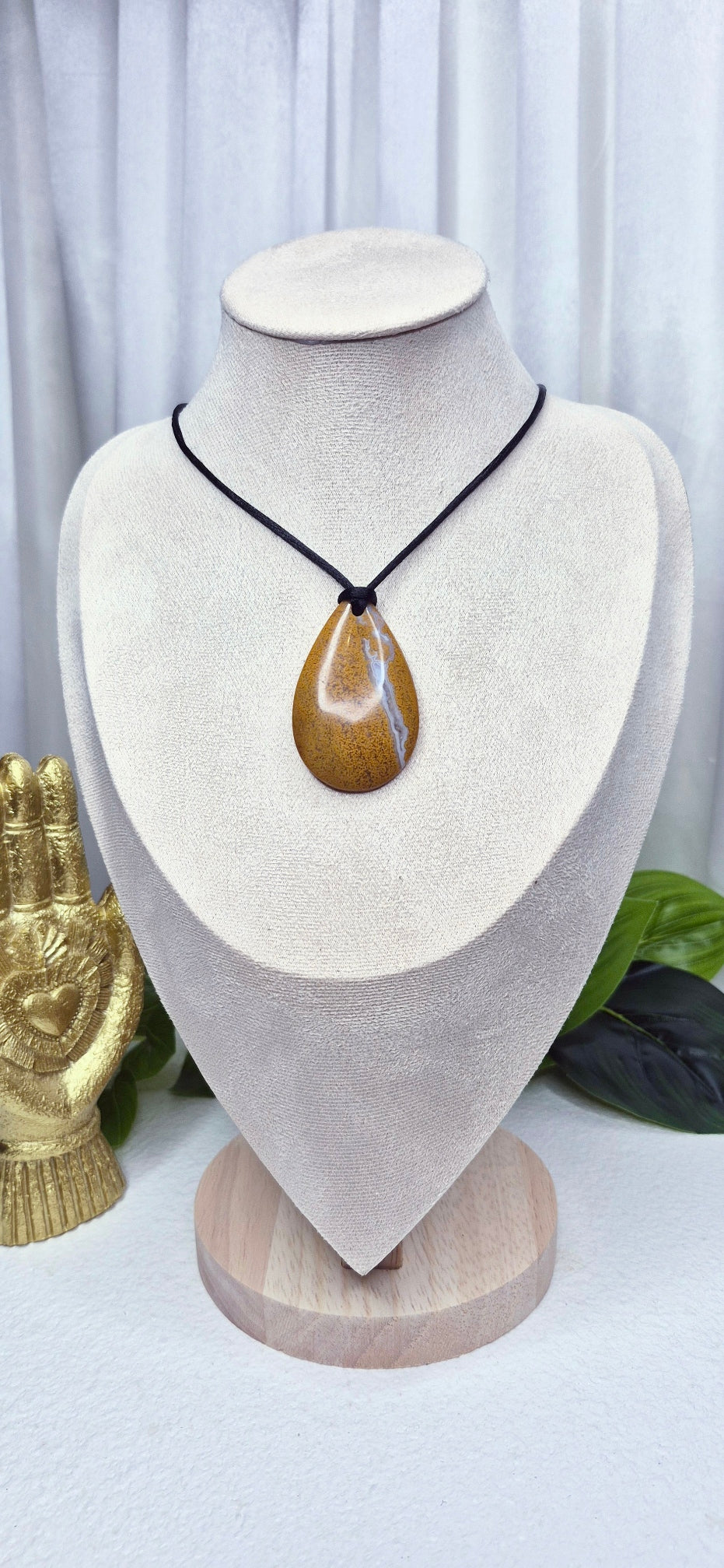 Ocean Jasper Teardrop Pendant #H