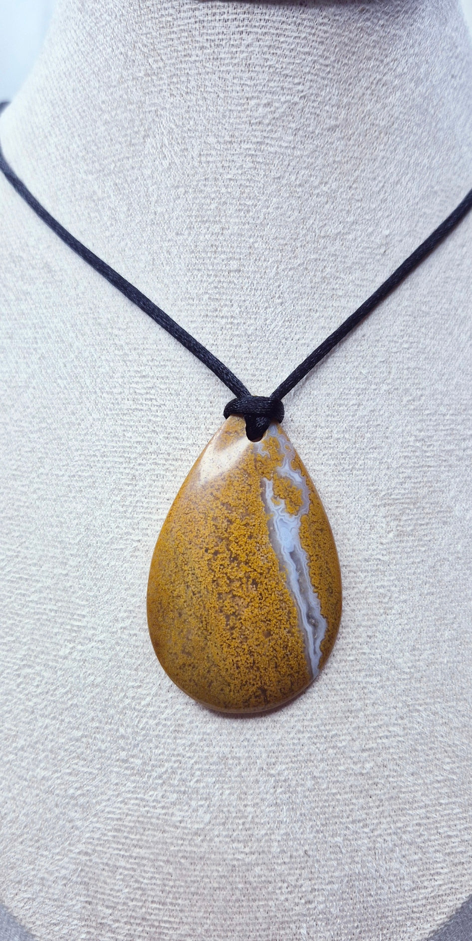 Ocean Jasper Teardrop Pendant #H