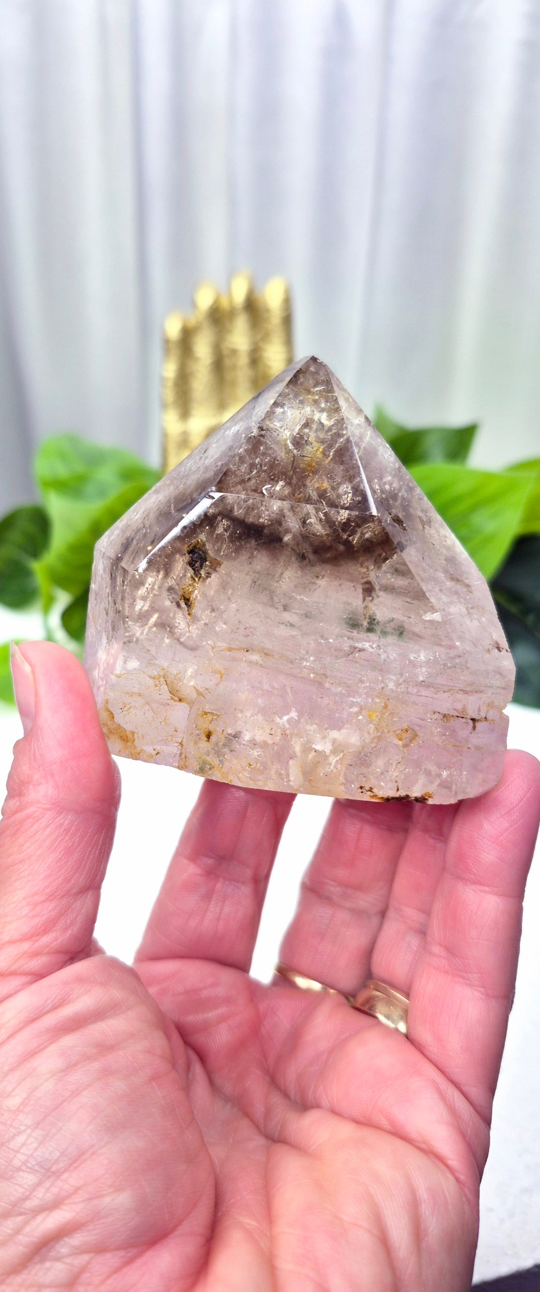 Included Smoky Quartz Freeform