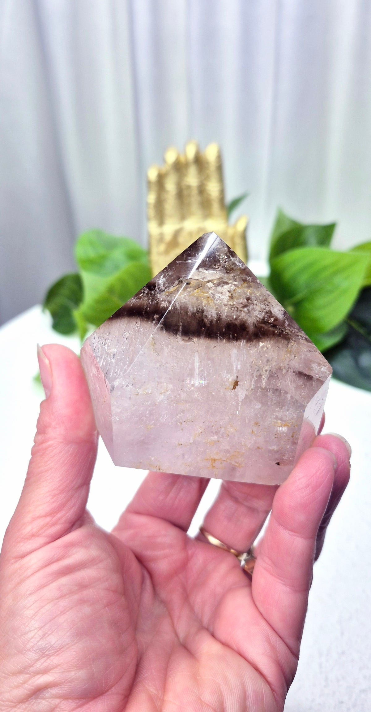 Included Smoky Quartz Freeform