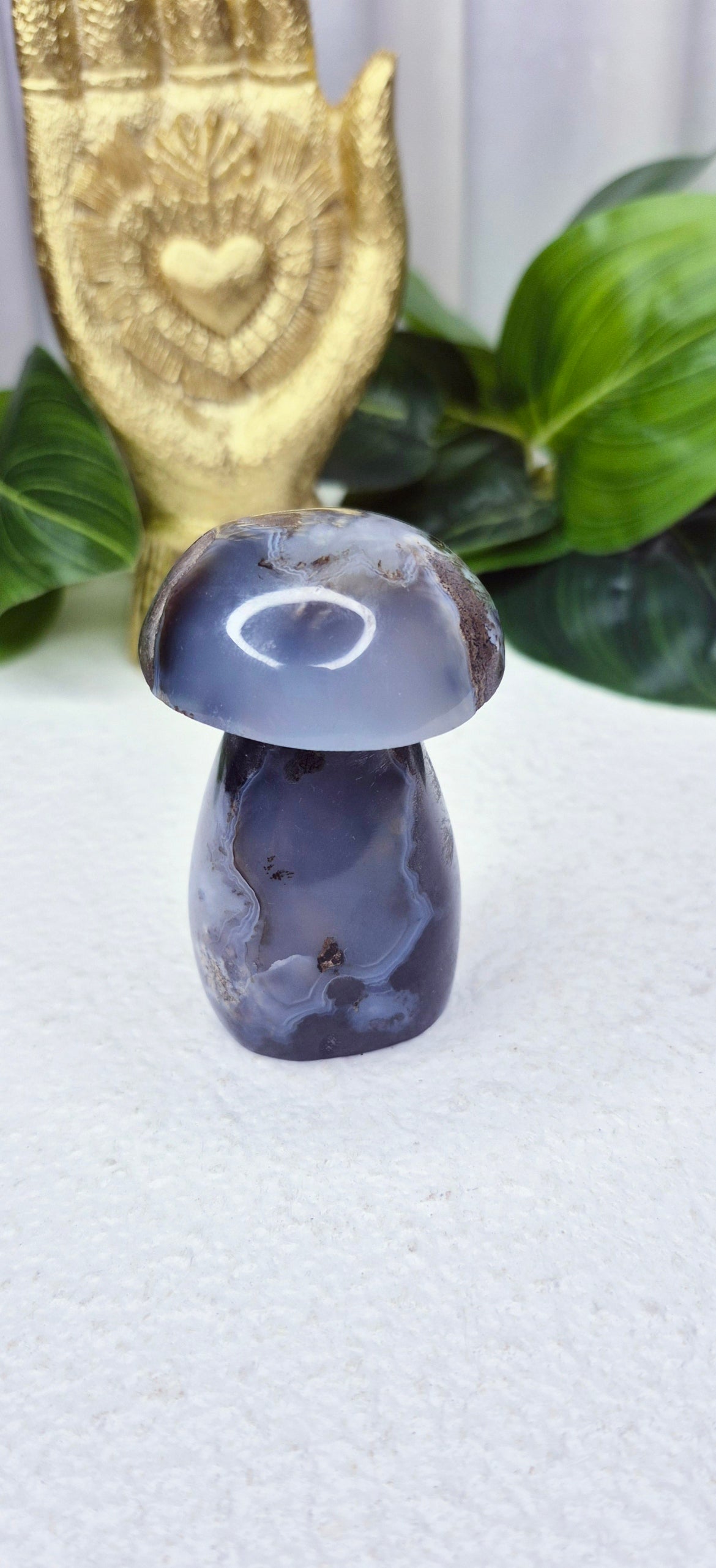 Dendritic Agate Toadstool