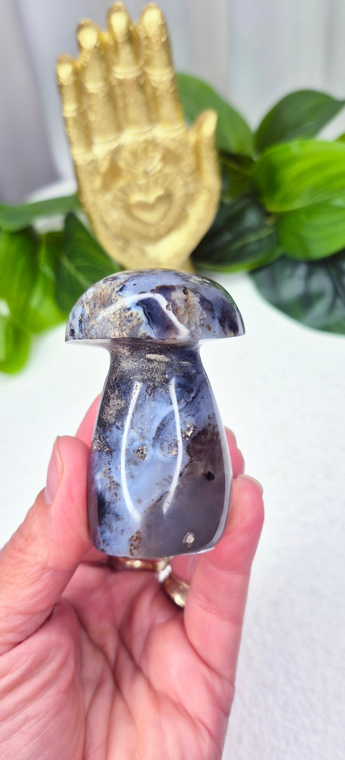 Dendritic Agate Toadstool
