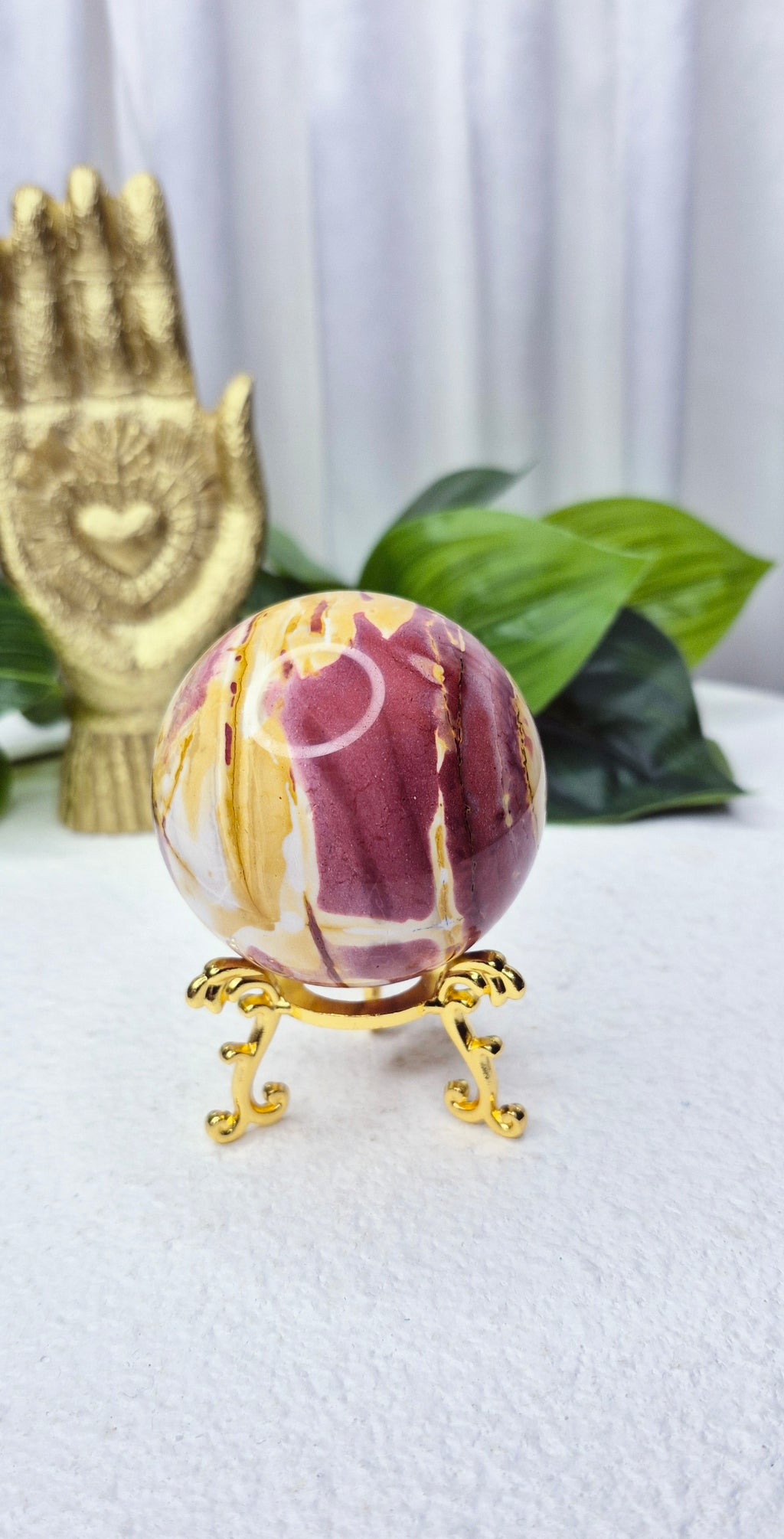 Mookaite Sphere on Stand