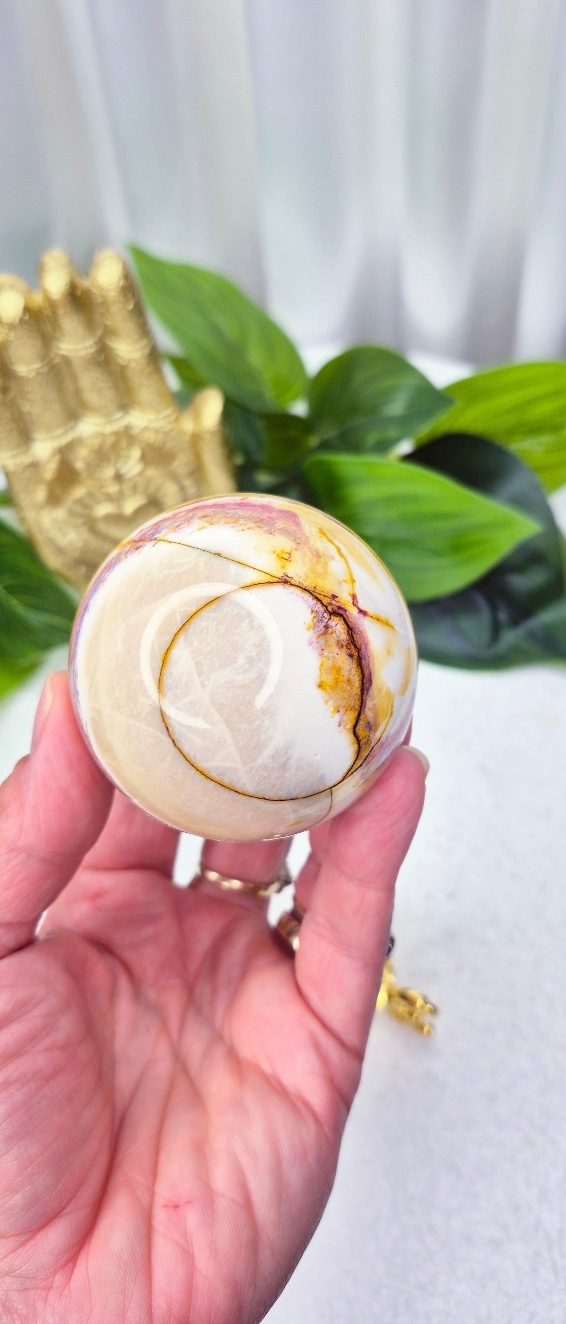 Mookaite Sphere on Stand