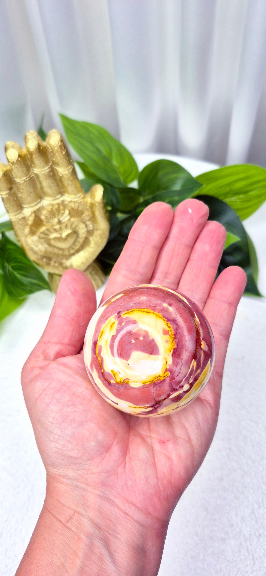 Mookaite Sphere on Stand