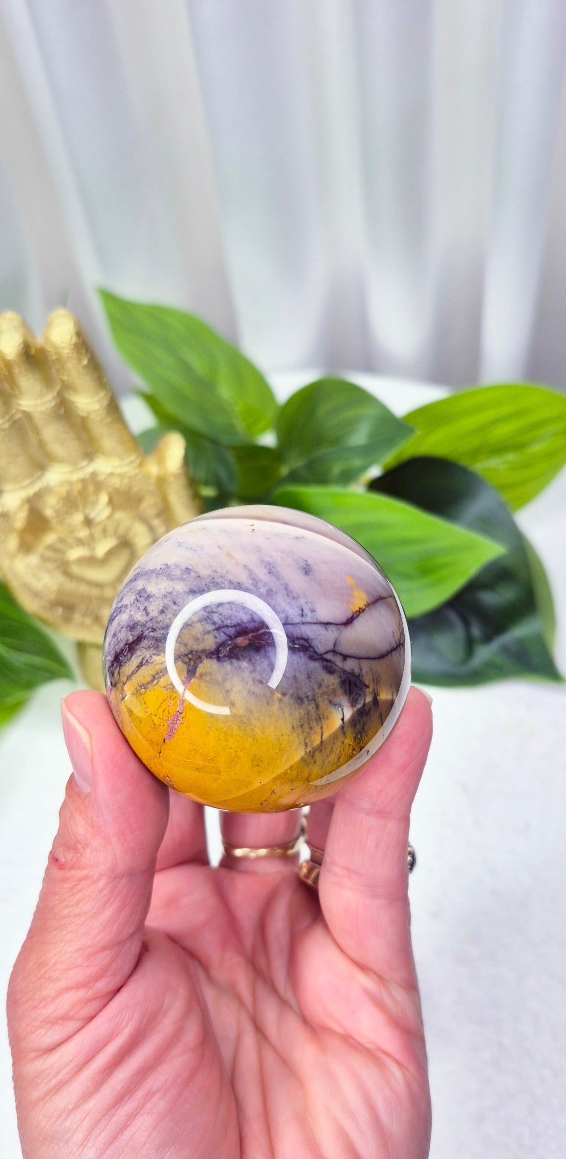 Mookaite Sphere on Stand