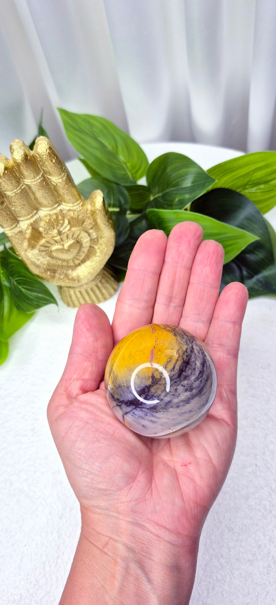 Mookaite Sphere on Stand