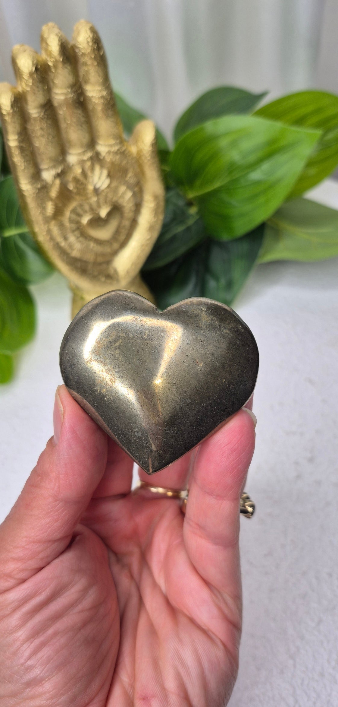 Pyrite Heart Carving (Medium)