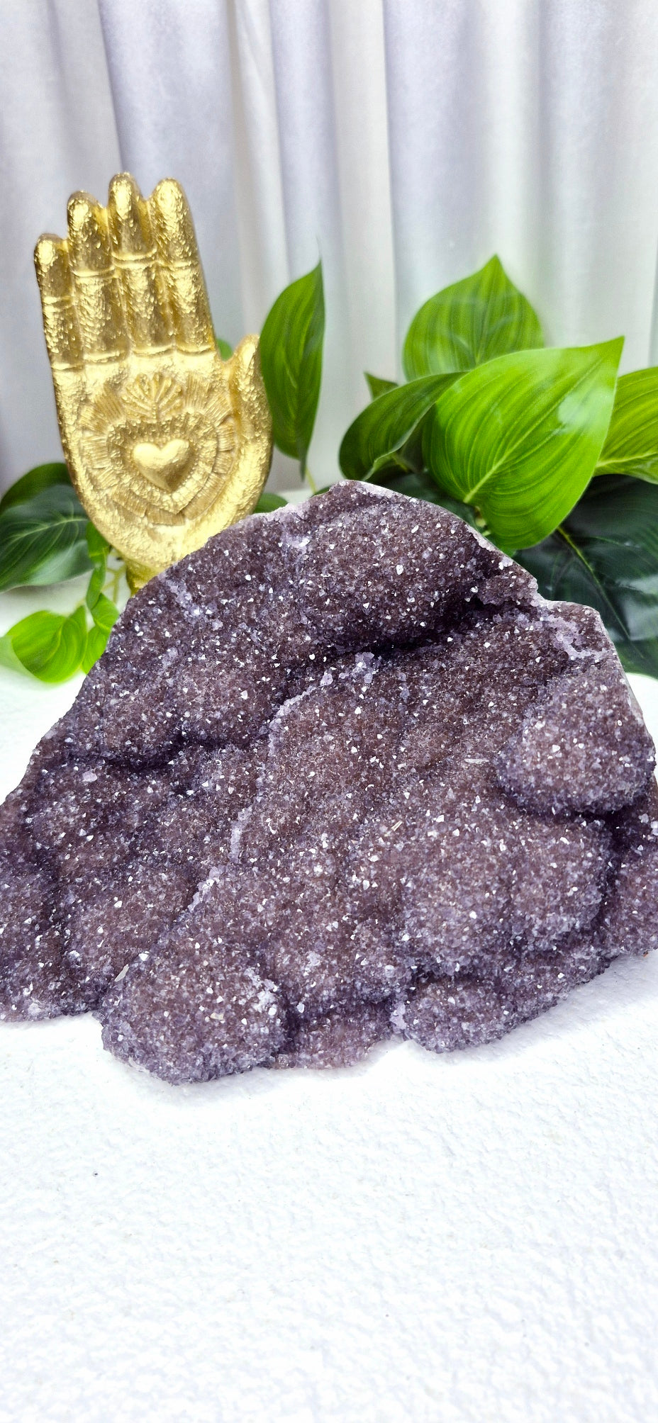Rainbow Druzy Amethyst Freeform Statement Piece