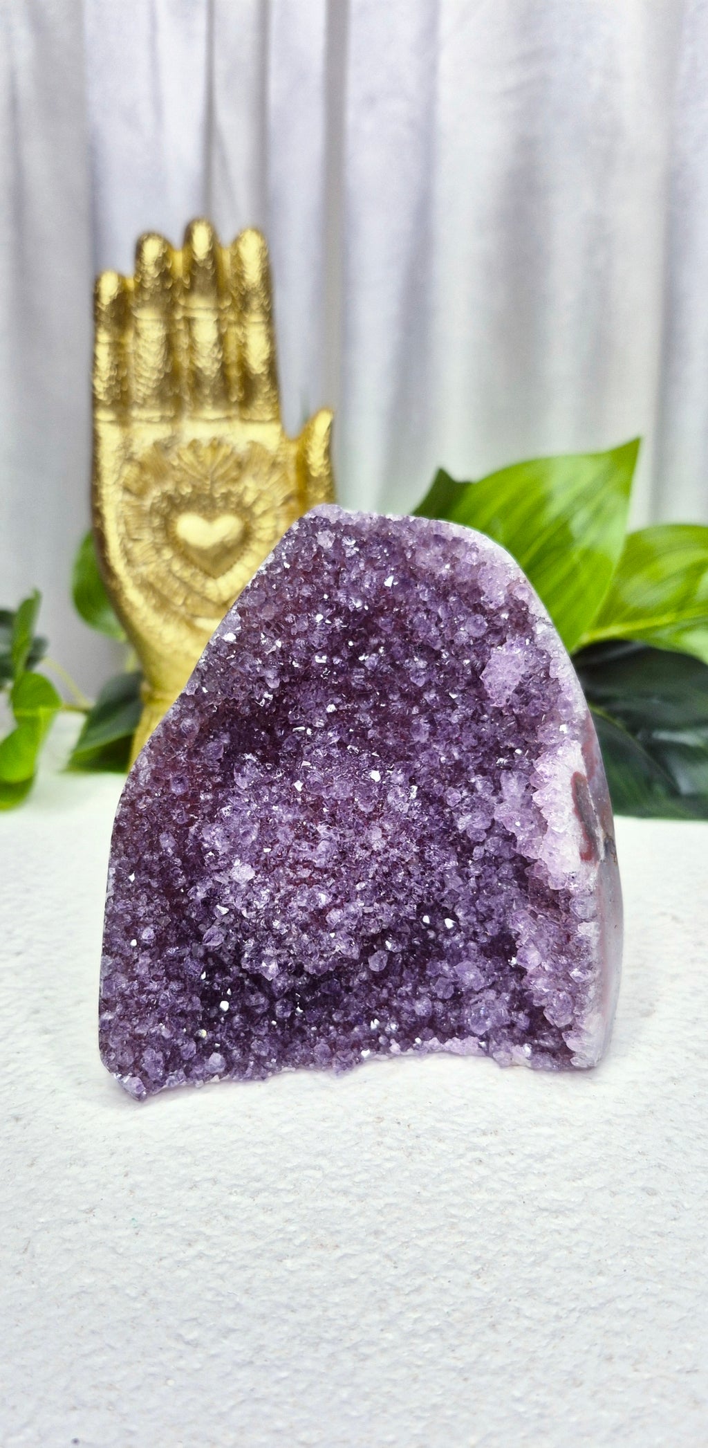 Rainbow Sugar Druzy Amethyst Geode