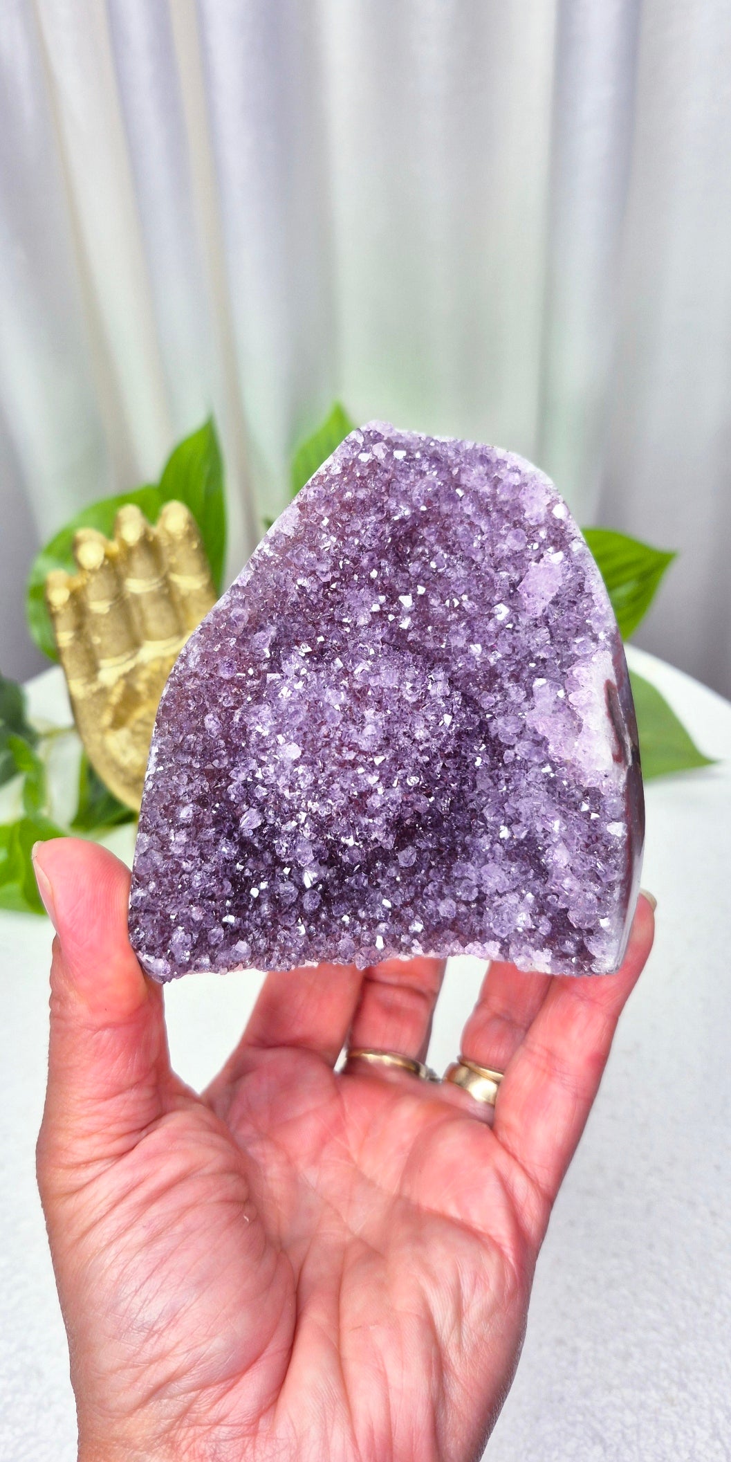 Rainbow Sugar Druzy Amethyst Geode