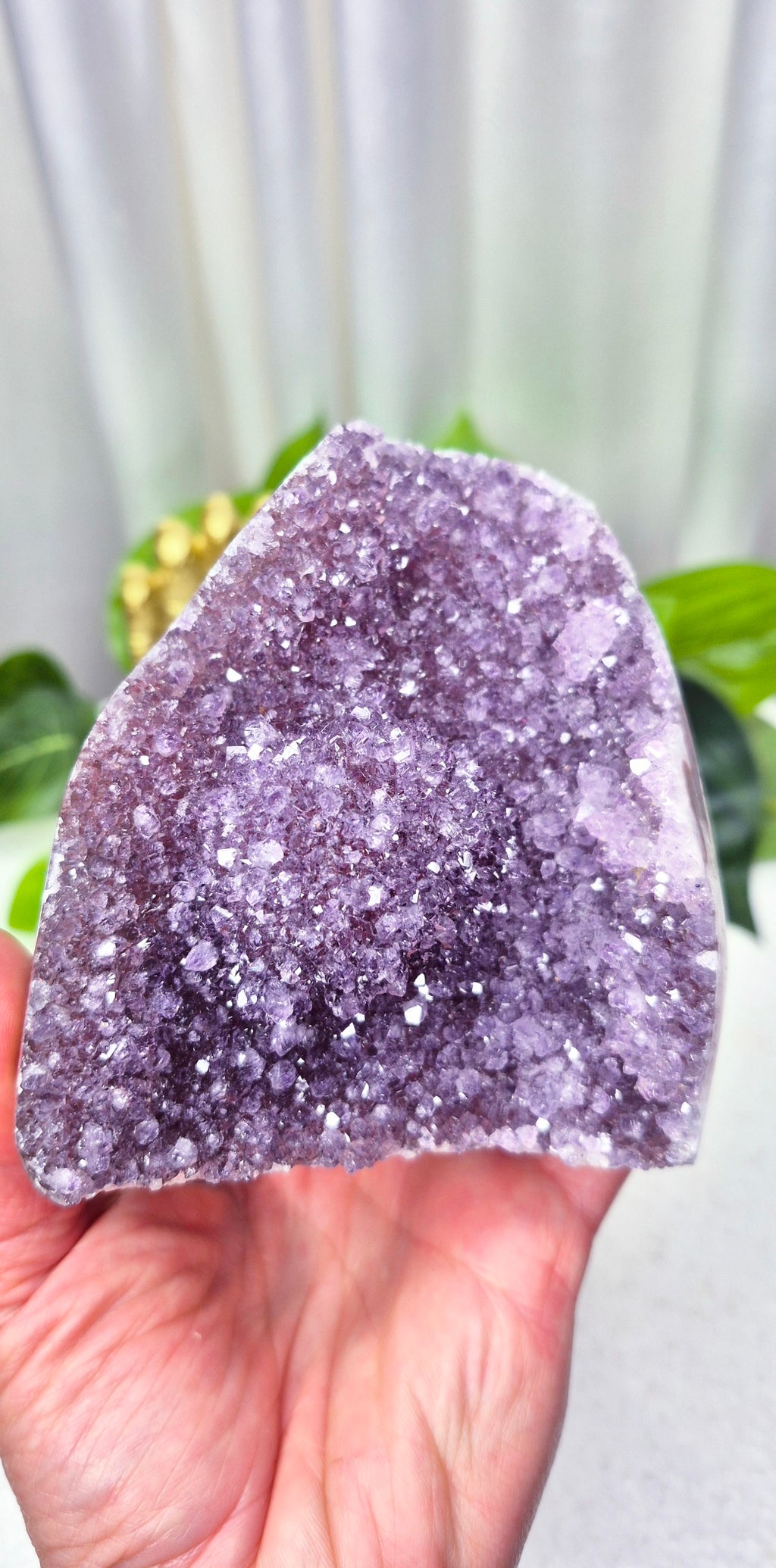 Rainbow Sugar Druzy Amethyst Geode