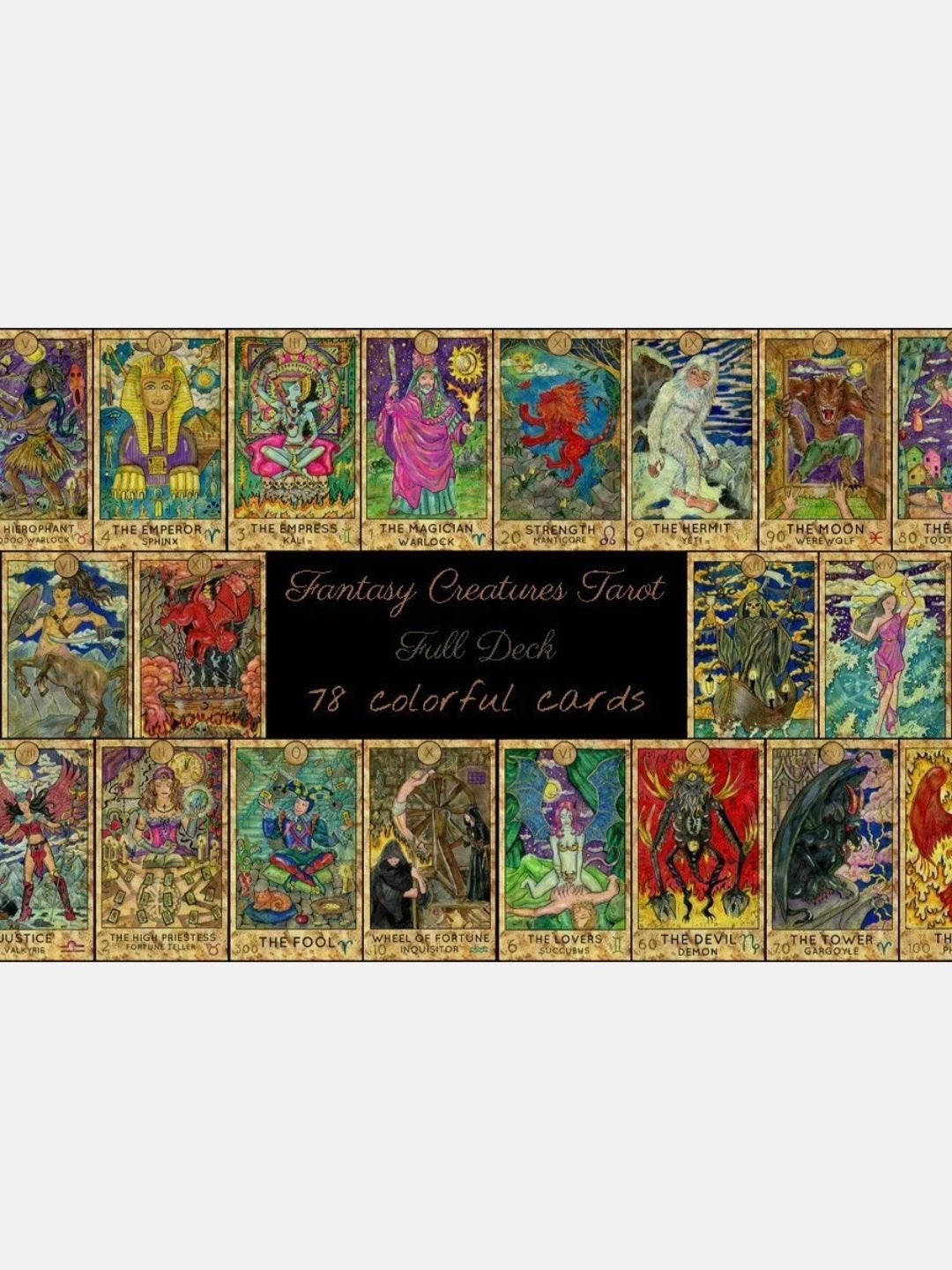 Fantasy World Tarot Cards Deck