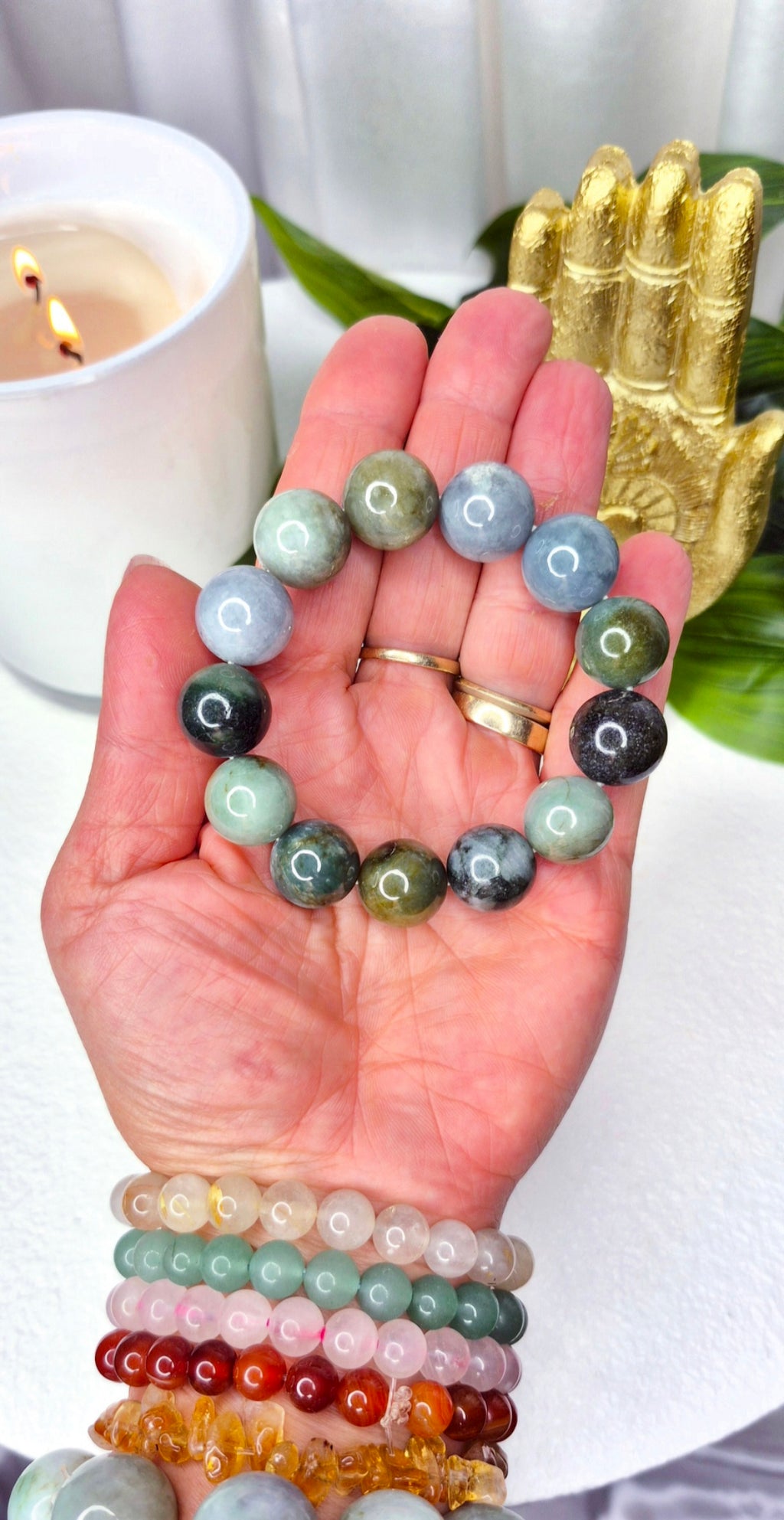 A-Grade Premium Burmese Jade Bracelet #A