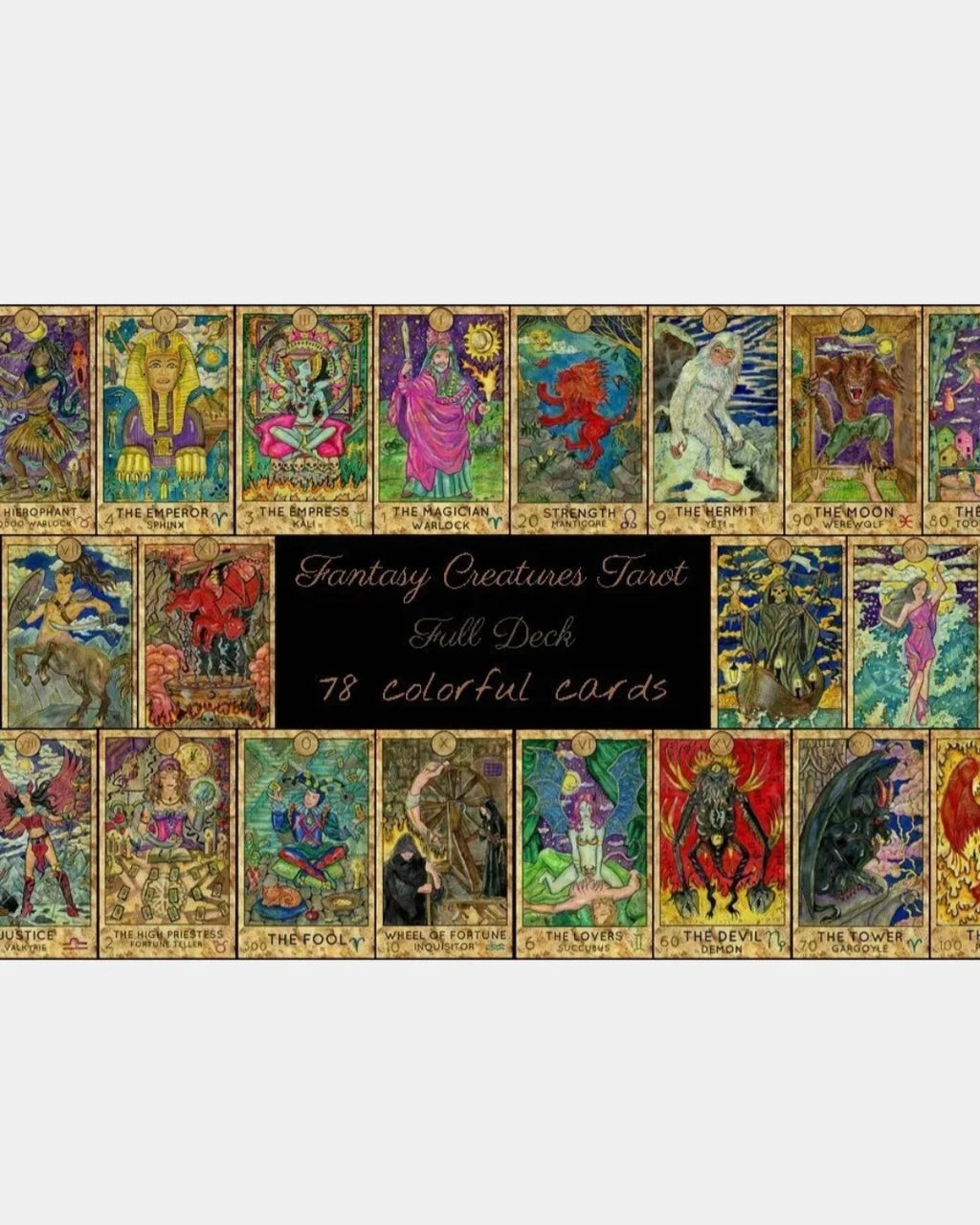 Fantasy World Tarot Cards Deck